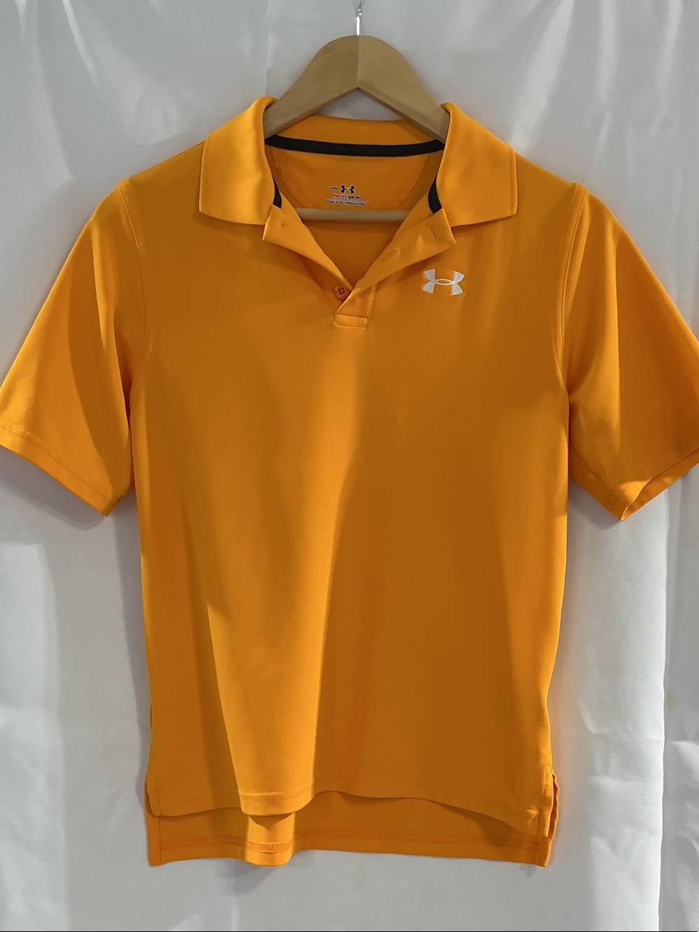 Under Armour Orange Short Sleeve Heat Gear Performance Polo